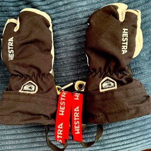 Kids Hestra Gauntlet C-zone 3-finger glove